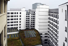 Rue Ravenstein 48-70 et Cantersteen 39-55, Bruxelles, Shell Building, façades arrière (© ARCHistory, photo 2019)